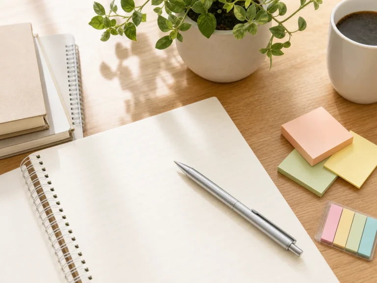 ノートに経験を書き出すイメージ