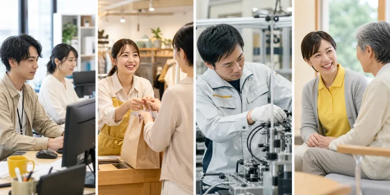 仕事の選択肢を整理するイメージ